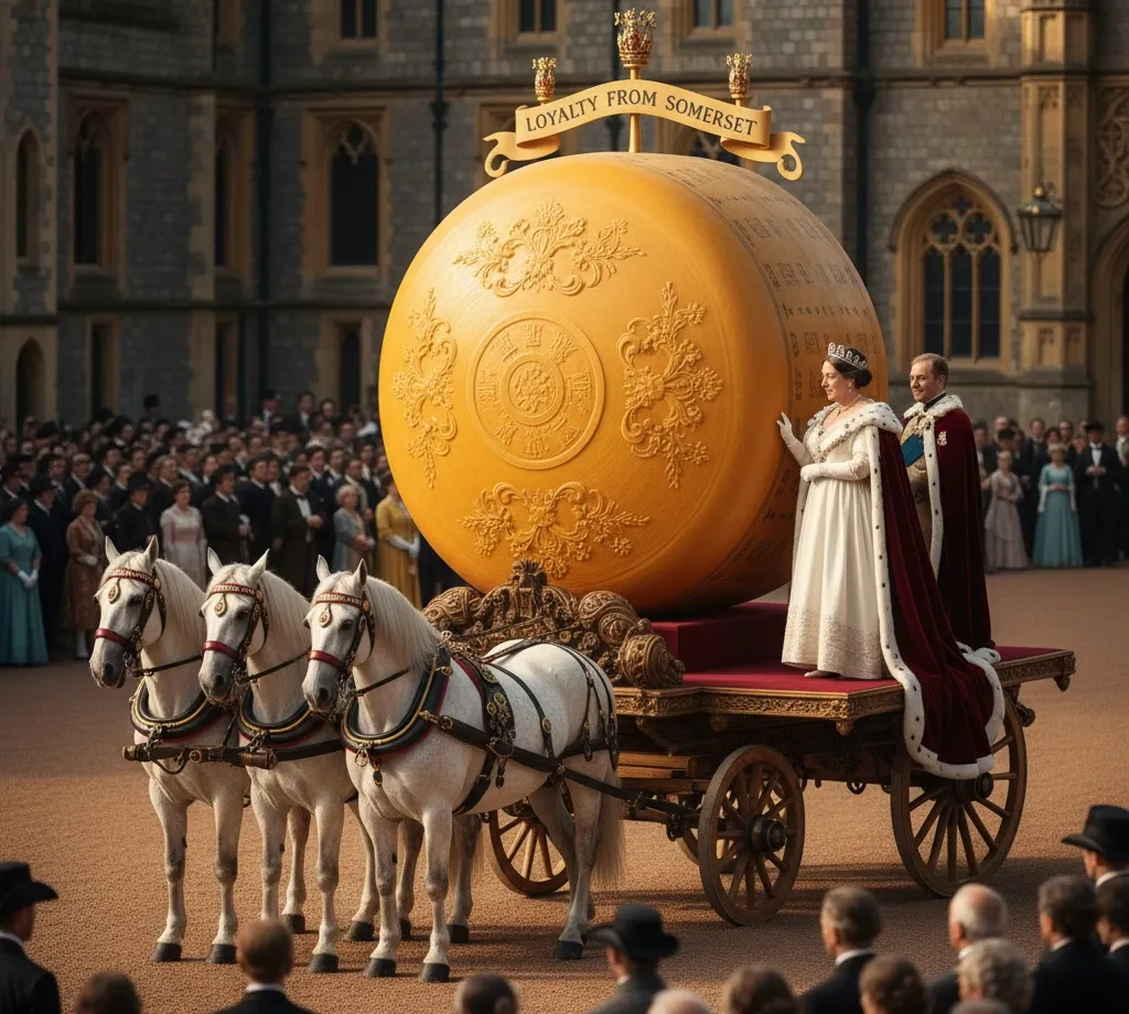 Rainha vitoria da inglaterra e seu Queijo de 500 kg que Ninguém Quis Comer